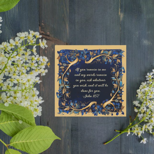 Downloadable Customizable Bible Verse Tree Branch  Holiday Card (Creator Uploaded)