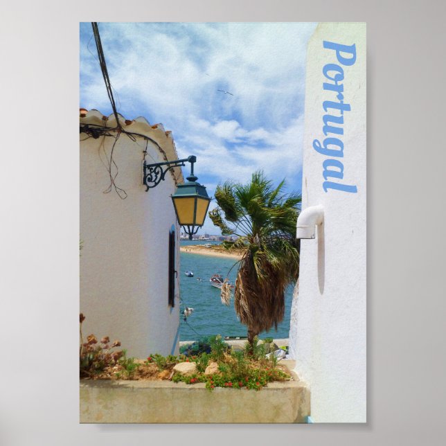 Downloadable Portugal Coastal Scene Poster (Front)