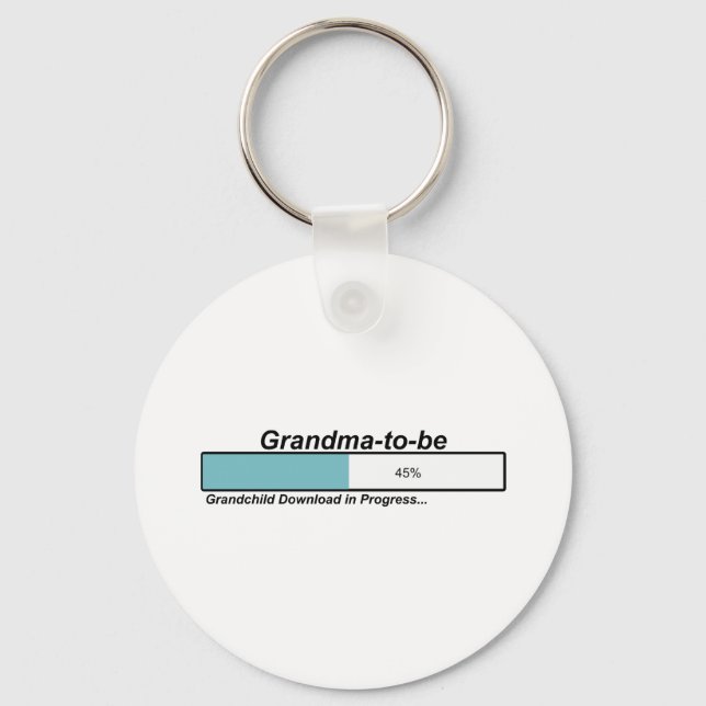Downloading Grandma to Be Keychain (Front)
