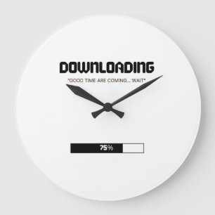 Downloading Inner Peace ✌️ Minimalist Wall Clock