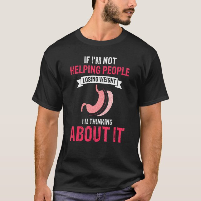 Downsizing Progress Gastric Bypass Surgery T-Shirt (Front)