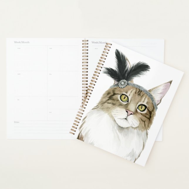 Downton Cat | Adorned With Feathers Planner (Display)