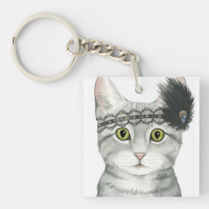 Downton Cat Bejewted With Lace