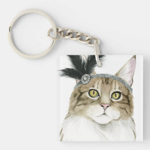 Downton Cat   Orné De Plumes