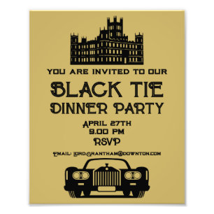 Downton Themed Dinner Party Photo Print