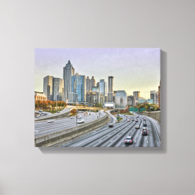 Downtown Atlanta Canvas Print (Front)