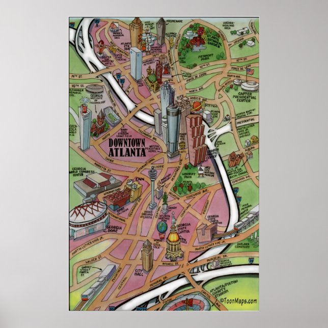Downtown Atlanta Poster (Front)
