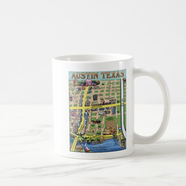 Downtown Austin Texas 14 Coffee Mug (Right)