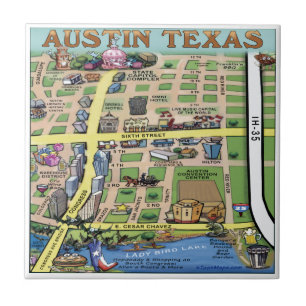 Downtown Austin Texas 14 Tile
