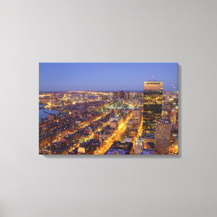 Downtown Boston and Hancock Tower Canvas Print