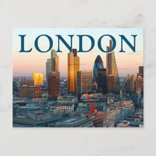 Downtown Business District London, England Postcard