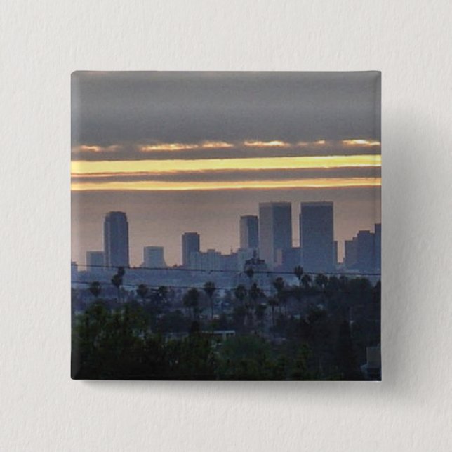 Downtown Century City 2 Inch Square Button (Front)