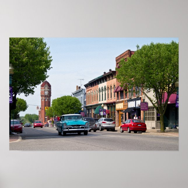 Downtown Chelsea, Michigan Poster (Front)