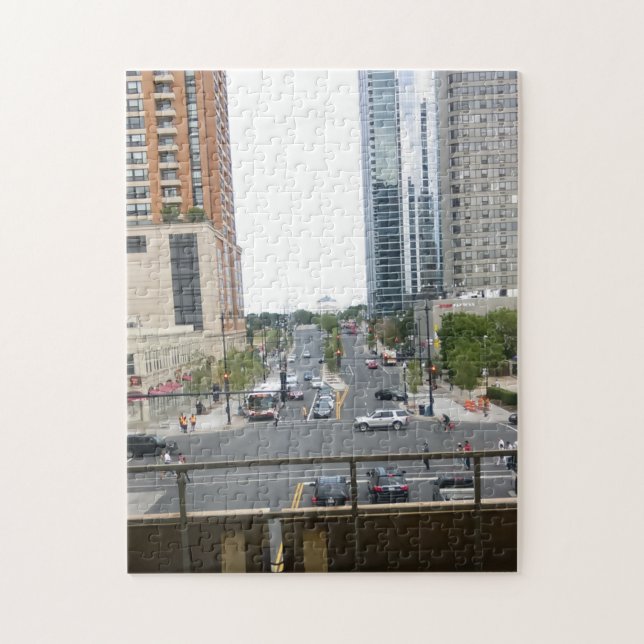 Downtown Chicago puzzle (Vertical)