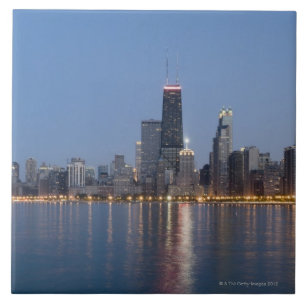 Downtown Chicago Skyline Tile