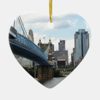 Downtown Cincinnati Ceramic Ornament