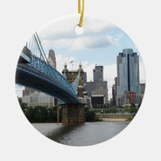 Downtown Cincinnati Ceramic Ornament