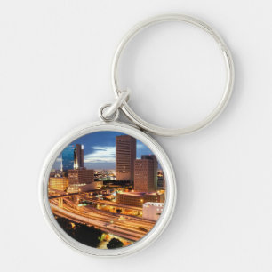 Downtown City View Keychain