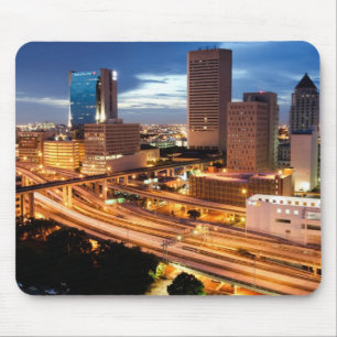 Downtown City View Mouse Pad
