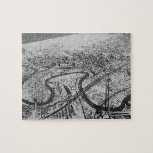 Downtown Cleveland in 1937 Jigsaw Puzzle