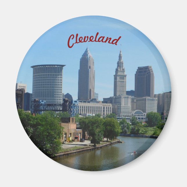 Downtown Cleveland Riverview Magnet (Front)