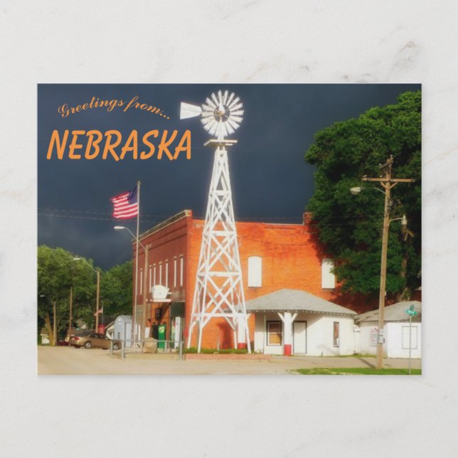 Downtown Cordova Nebraska Postcard (Front)