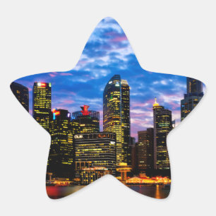Downtown core star sticker