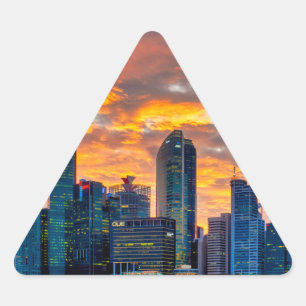 Downtown core triangle sticker