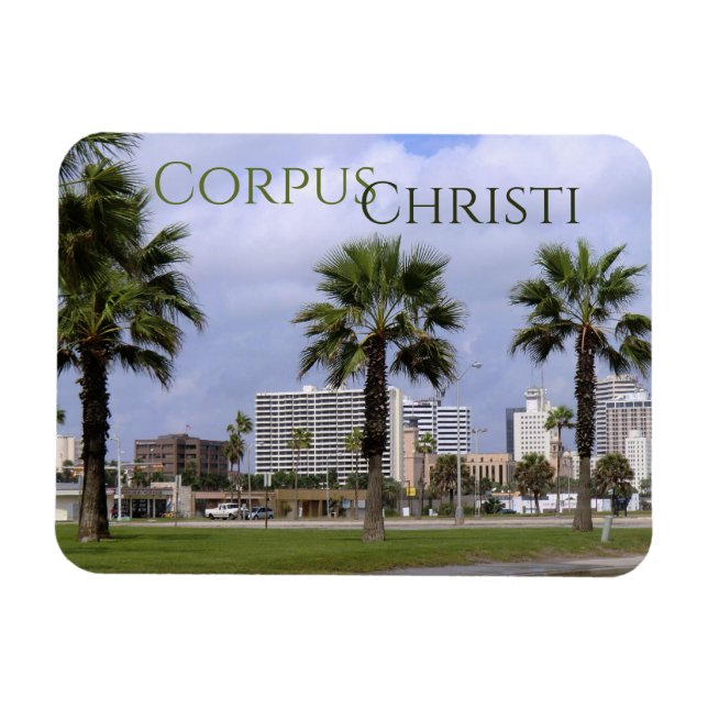 Downtown Corpus Christi Texas Souvenir Magnet (Horizontal)