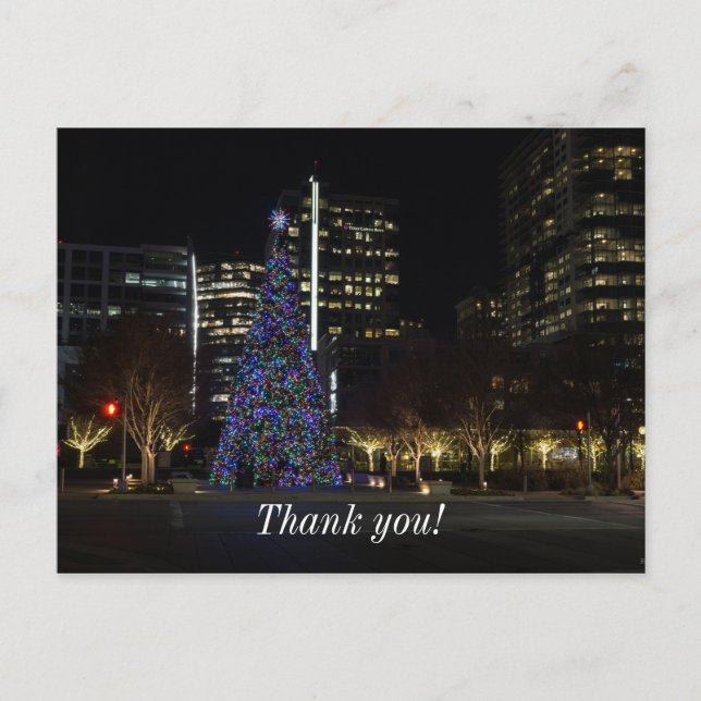 Downtown Dallas Christmas Postcard (Front)