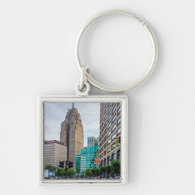 Downtown Detroit Keychain (Front)
