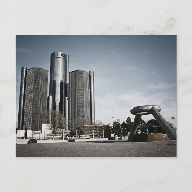 Downtown Detroit Postcard (Front)