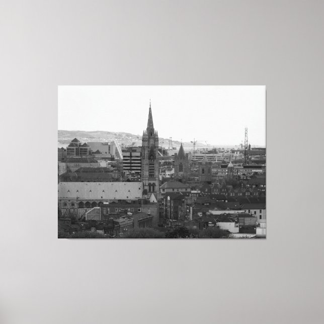 Downtown Dublin Canvas Print (Front)