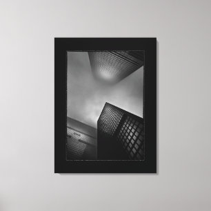 Downtown Fogfest No 1 with Border Canvas Print