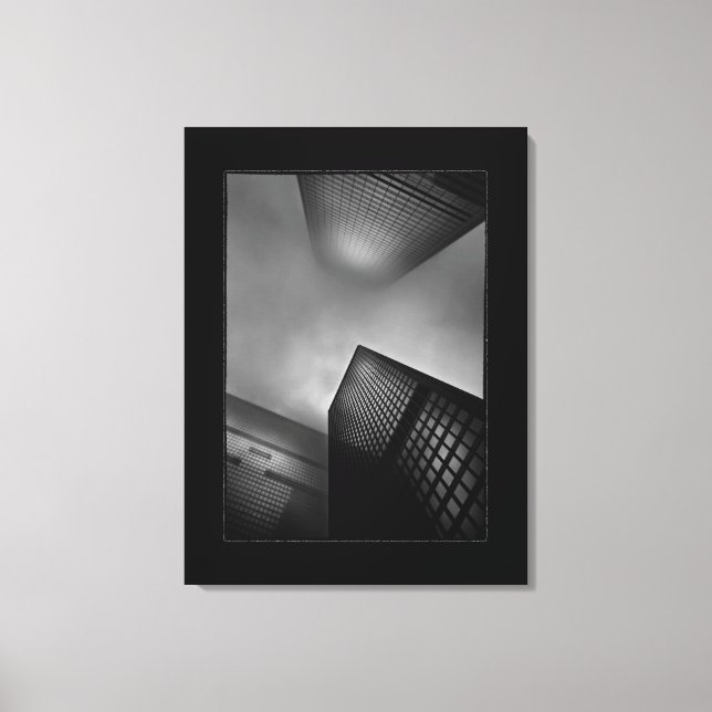 Downtown Fogfest No 1 with Border Canvas Print (Front)