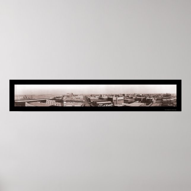 Downtown Galveston, TX Photo 1910 Poster (Front)