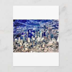 Downtown Houston Panoramic Postcard