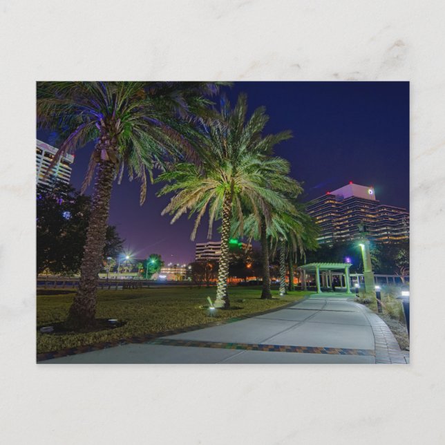 Downtown Jacksonville Florida Skyline Postcard (Front)
