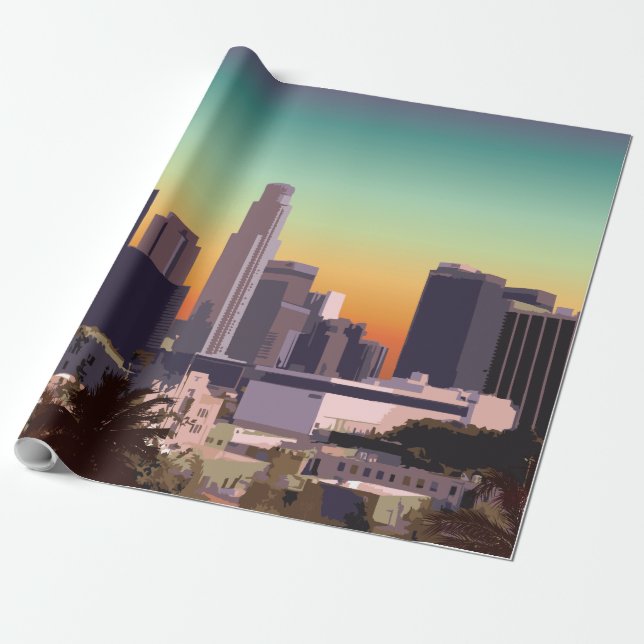 Downtown L.A. Wrapping Paper (Unrolled)
