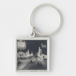 Downtown Las Vegas Retro Keychain