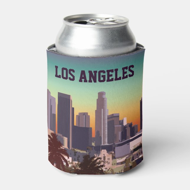 Downtown Los Angeles - Customizable Image Can Cooler (Can Front)