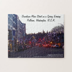 Downtown Main Street on a Spring Evening, Pullman Jigsaw Puzzle