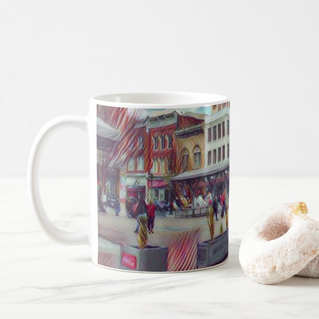 Downtown Market Roanoke Mug (With Donut)