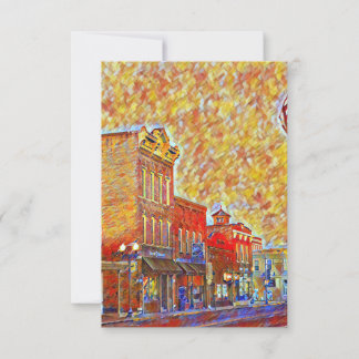 Downtown Menomonie in July Thank You Card