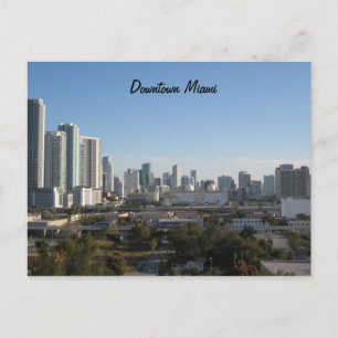 Downtown Miami Post Postcard
