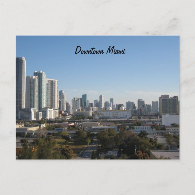 Downtown Miami Post Postcard (Front)