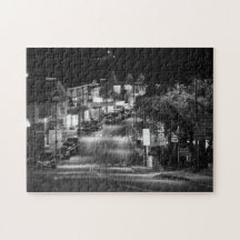 Downtown Mystic CT in Black and White