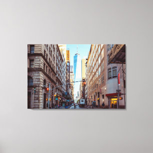 Downtown New York View of World Trade Centre Canvas Print