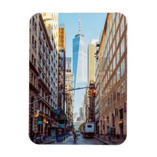 Downtown New York View of World Trade Centre Magnet