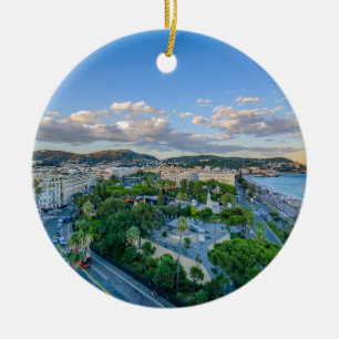 Downtown Nice, France Ceramic Ornament